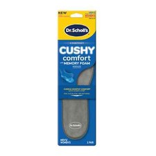 Open Box - Dr. Scholl's Cushy Comfort Memory Foam Insoles Trim to Fit, Unisex