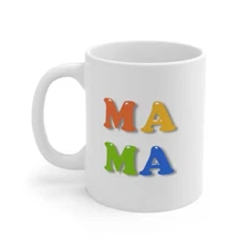 Inthrapong Art MaMa Cup For Milk Ceramic Mug Cup For Coffee Gift Mug  11oz