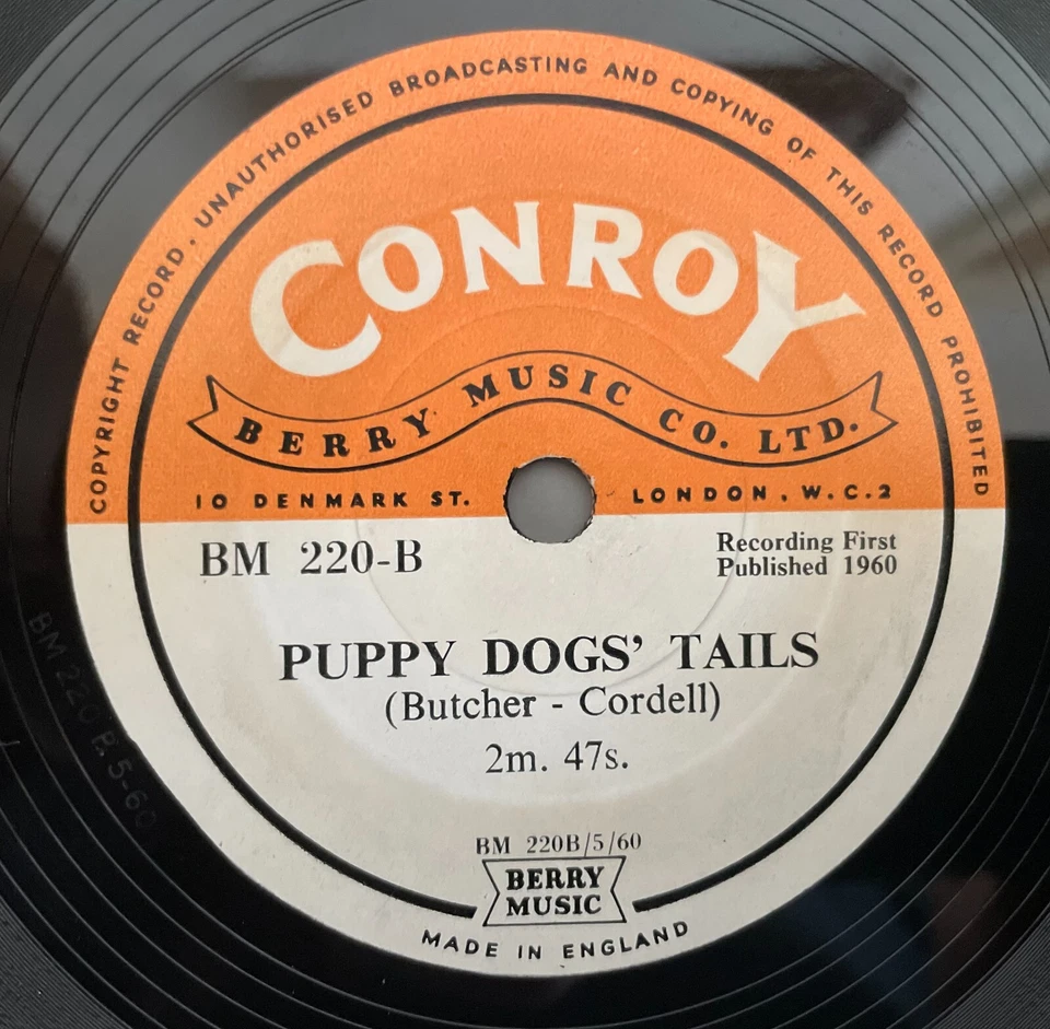 10” LIBRARY 78: JOYCE COCHRANE / FRANK CORDELL - Enchanted Isle. CONROY. BM 220 - Image 2 of 2