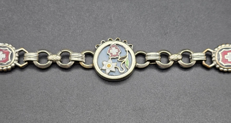 Antigua cadena de reloj de bolsillo victoriano de Jakob Bengel/Alemania alrededor de 1900 Foto 4 de 4