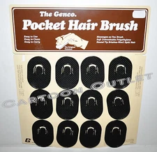 4 PC POCKET HAIR BRUSH COMB BEARD MUSTACHE TRAVEL SCALP MASSAGER 4 BRUSHES ONLY