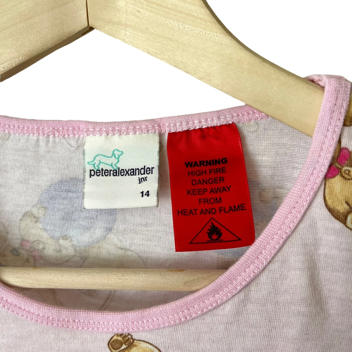 peter alexander jnr girls dachsund print pajamas nightgown pink