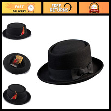 Wool Felt Pork Pie Hat for Men & Women - Styl...