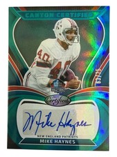 2025 Panini Certified - Canton Certified Signatures Mike Haynes Mirror Teal /75 