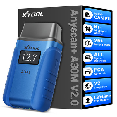 XTOOL Anyscan+A30M V2.0 Kabelloser bidirektionaler OBD2-Scanner für alle Systeme