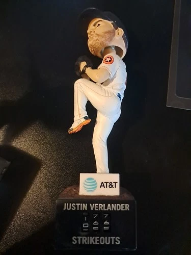 Houston Astros Baseball SGA Bobblehead MLB Justin Verlander  K COUNTER
