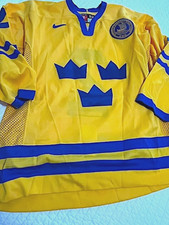 Nike Team Sweden Authentic 1998 Nagano Olympics Hockey Jersey - Size 52