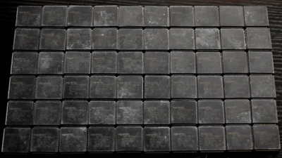 #ad NORTEL 60 FATnOLD vintage scrap TELECOM CHIPS gold recovery 4SIDED FLAT PACK ICs $39.00