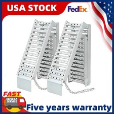 2-Pack 6FT Folding Loading Ramps 1500lb Capacity Heavy Duty Steel Tri-Fold Ramps