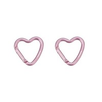 Munkees Herz-Karabiner 2Er-Set - Rosa, SchlüSselanhäNger, Taschenaccessoire