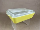 Vintage Pyrex Primary Colors Yellow Refrigerator Dish With Lid 0503