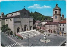PORTO S. GIORGIO - ASCOLI PICENO - CATTEDRALE E PIAZZA - VIAGG. 1974 -69942-