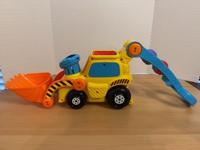 Vtech Pop-A-Balls Push & Pop Bulldozer  Lights~Sound~Songs With 2 Balls Tested