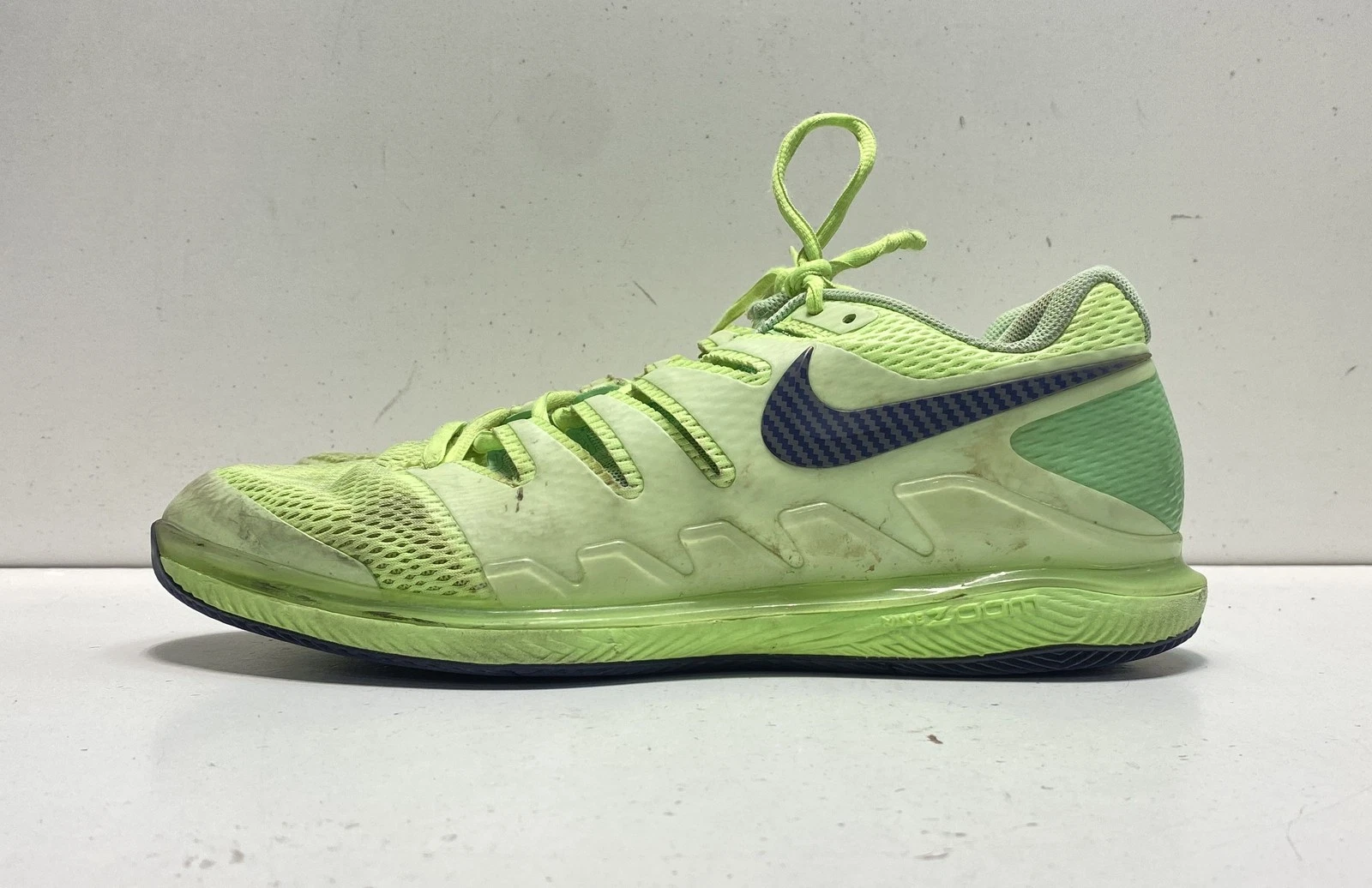 Scarpe da ginnastica Nike uomo verdi fantasia mesh piatte Zoom AA8010 302 taglia 11