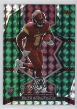 2022 Panini Mosaic Rookies Green Mosaic Prizm Brian Robinson Jr #322 w5b