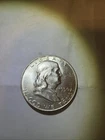 1950-P Philadelphia Franklin Half Dollar US 50c Silver Coin, UNC BU Uncirculated