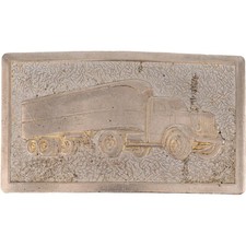 Antique Classic Trucker Trucking Truck Semi Driver 1960s Vintage Belt Buckle