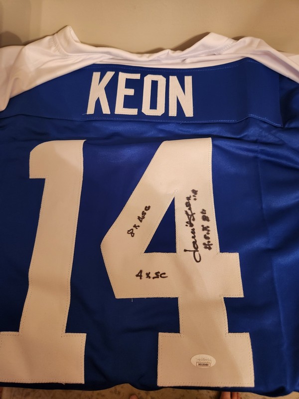 Dave Keon Toronto Maple Leafs Autographed Custom Jersey JSA Certified 
