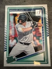 SPENCER JONES 2025 DONRUSS #136 RATED PROSPECT, NEW YORK YANKEES