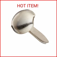 Creative Impressions Mini Metal Paper Fasteners 3mm 100/Pkg, Round - Silver