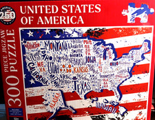 United States Of America 300 Pc Jigsaw Puzzle Age 12
