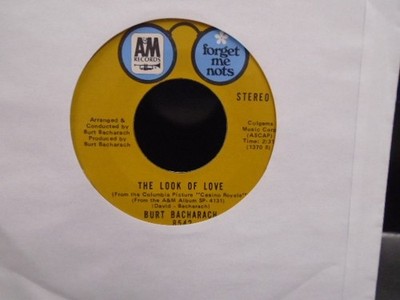  BURT BACHARACH '' THE LOOK OF LOVE '' USA A & M   EX+ COND.