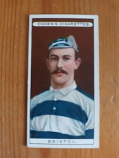 Cigarette card - Ogdens Football Club Colours 1906 - #20 Bristol Rugby FC