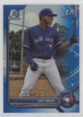 2022 Bowman Chrome Prospects Blue Refractor 101/150 Luis Meza #BCP-209 s3g