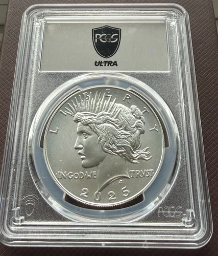 2025 Peace Dollar ~ PCGS MS70 ~ Perfect Grade ~ 1 oz .999 SILVER
