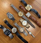 Vintage Watch Lot  (9)- 3 Hamilton, Accutron, Seiko, Bucherer & More - 5 Working