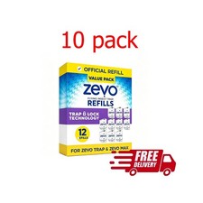 10 Pcs Zevo Flying Insect Trap Refill Cartridges Easy to Use 6 Refill Cartridges