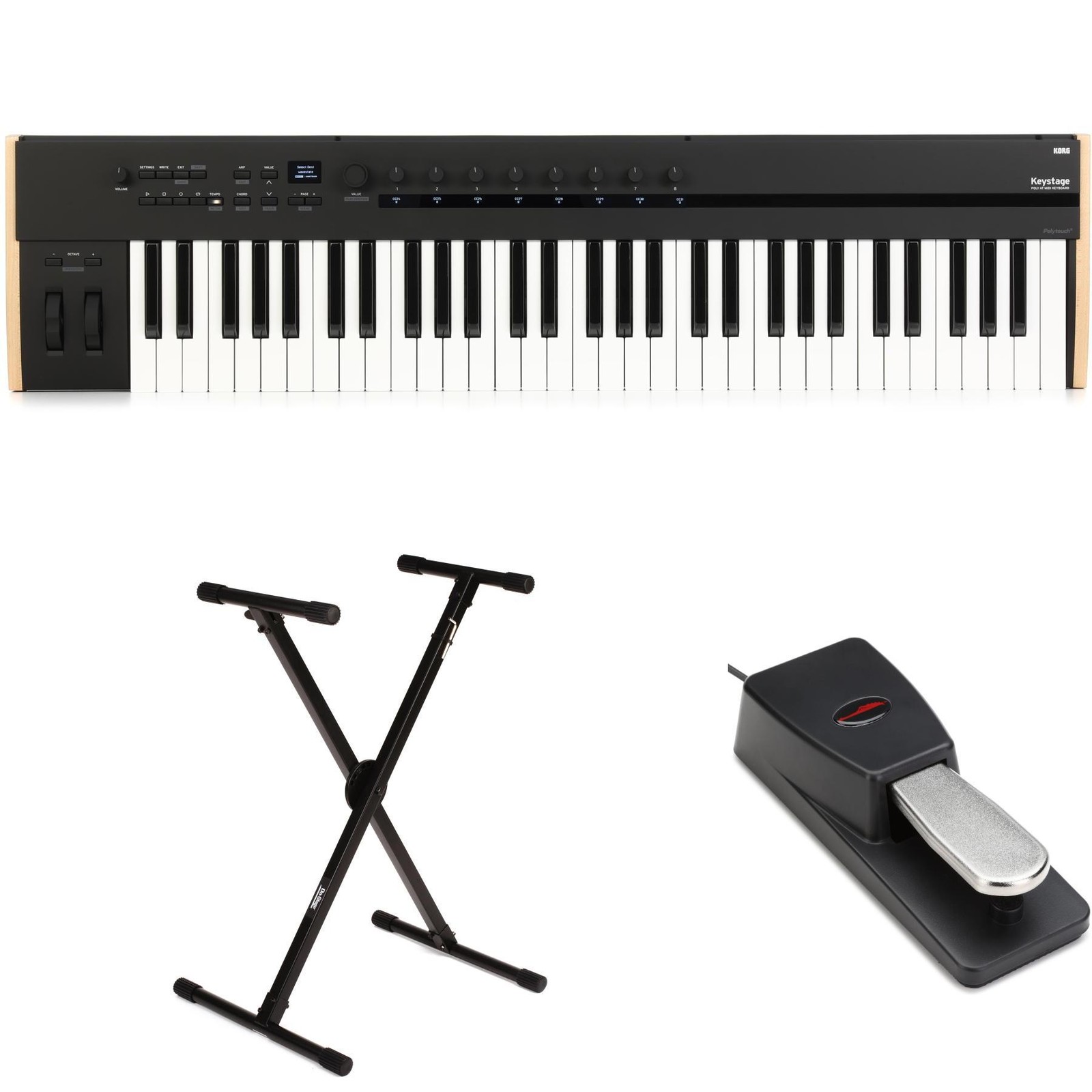 Korg Keystage -61-клавишный контроллер MIDI-клавиатуры Essentials Bundle 128390₽