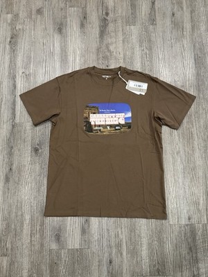 CARHARTT WIP WORK IN PROGRESS GREATEST FLICKS T SHIRT COCONUT BROWN SZ LARGE NEW