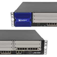Juniper SSG 550M 12-Port RJ-45 GE VPN Firewall 2x PSU Modules 710-017525 Ears