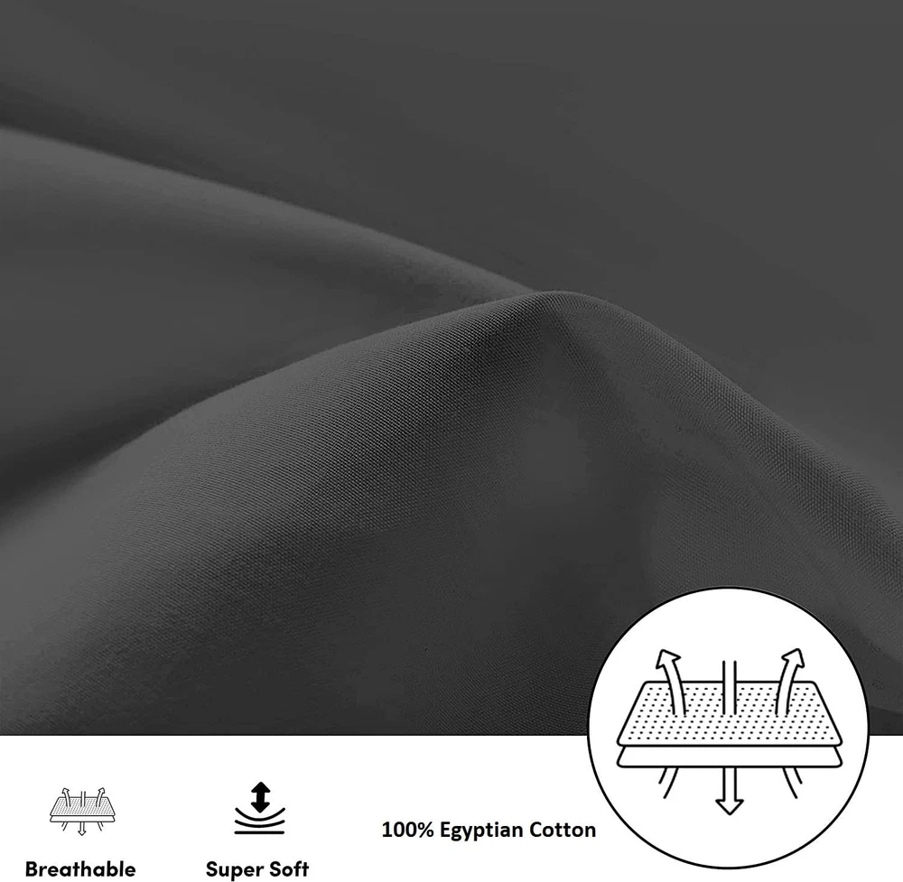 Travel Pillow Case 12x18 Size Pack of 2 Pieces 100% Egyptian Cotton Envelope ...