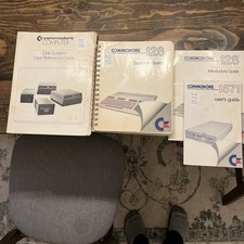 Vintage Commodore 128  1571 Disk Drive Manual Lot System Guide User Reference