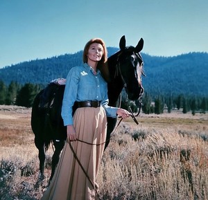 TINA LOUISE on BONANZA 1967 NBC-TV 4x5 Color Guest Star Glamour Transparency vv