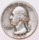 1951-D Washington Quarter - Very Fine - #2591EA