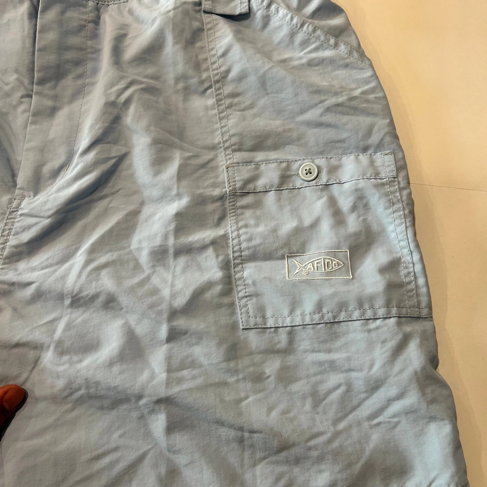 AFTCO Fishing Shorts Cargo Pockets Quick Dry Lightweight Mens NWOT Size 44