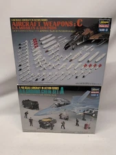 Lot(2) HASEGAWA 36003 AIRCRAFT WEAPONS:C & US Ground Crew Set:A X48-4 