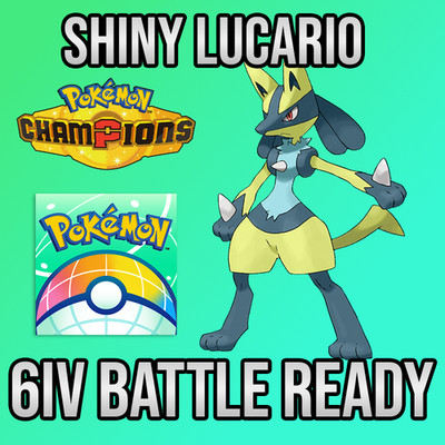  6IV SHINY Lucario Battle Ready  POKEMON HOME  Pokemon Champions 