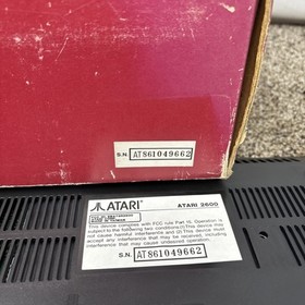 Atari 2600 Junior Game System Console tested boxed complete by Atari CIB NTSC