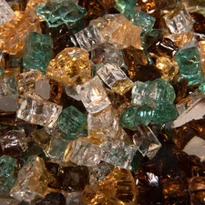 10 Lbs. of Irish Roast 1/2 In. Reflective Blended Fire Glass