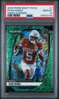 2025 Panini Prizm Draft Picks Football Green Shimmer Ryan Wingo #1 PSA 10