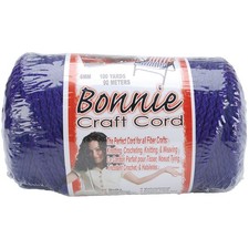 Pepperell Bonnie Macrame Craft Cord 6mmX100yd-Purple