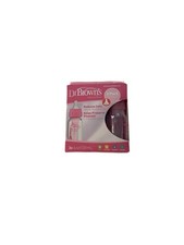 Dr. Brown's Natural Flow Anti-Colic Baby Bottles - Pink And Clear- 3 Pack 4 Oz