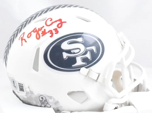 Roger Craig Autographed 49ers Salute Speed Mini Helmet - Beckett W Hologram *Red