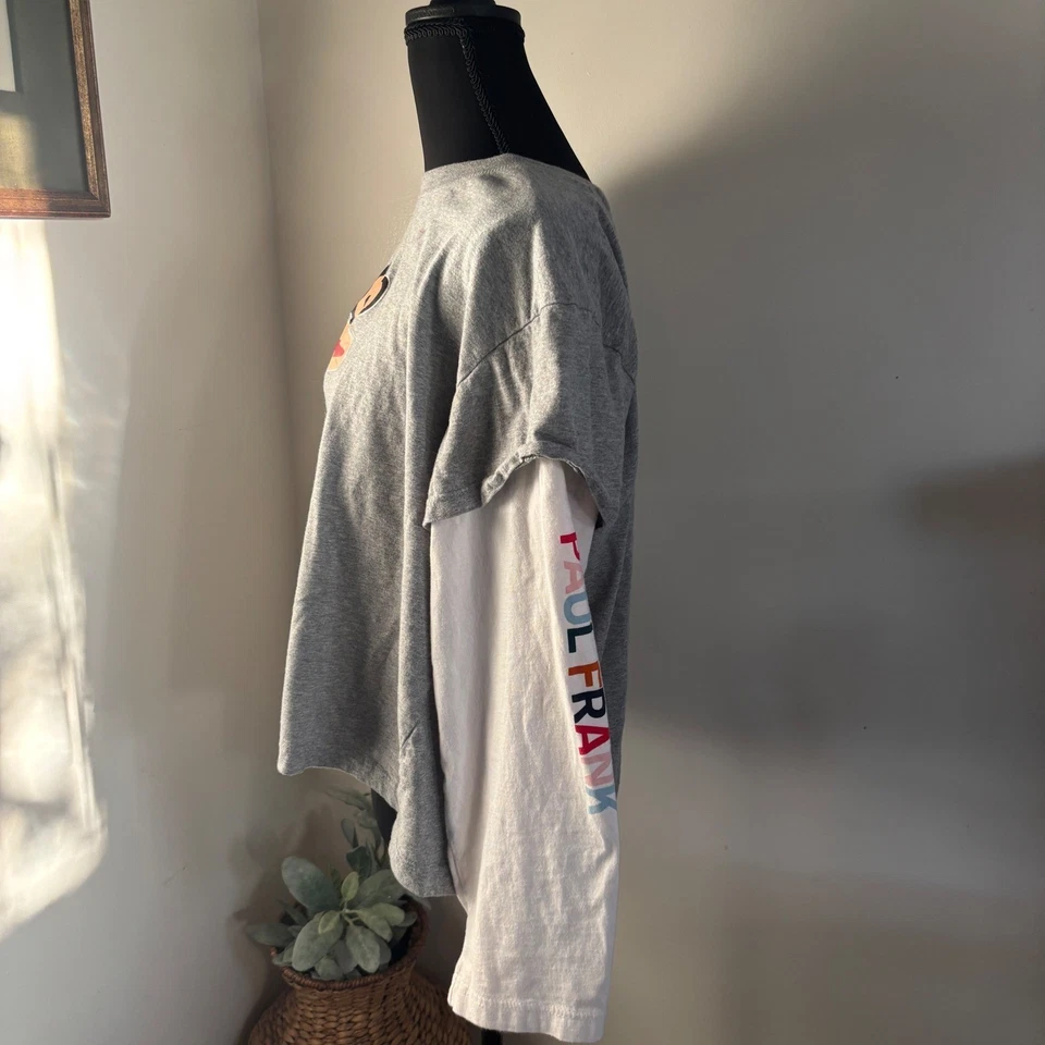 Camiseta Top Paul Frank Julius Mono Gráfico Manga Larga En Capas M Foto 3 de 4