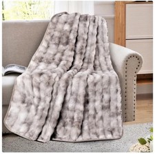 Brent Woof Waterproof Pet Blanket Furniture Protector 60x70 Inch Gray New