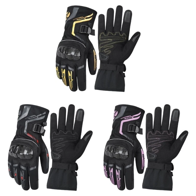 Anti Slip Motorcycle Gloves Winter Waterproof Thermal Cold Weather Protection